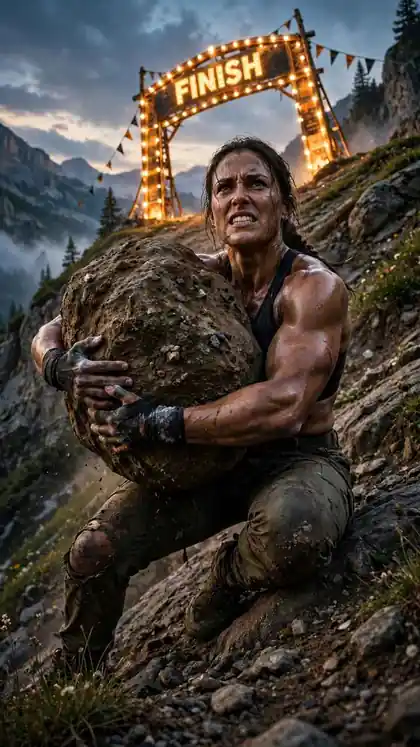 Boulder Carry Up the Hill