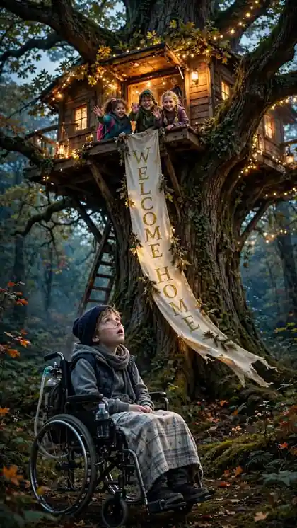 Kids Build a Treehouse for Their Sick Friend