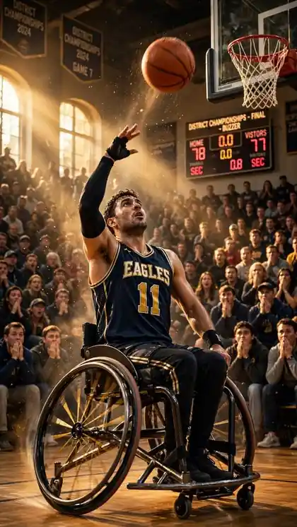 Wheelchair Player's Impossible Buzzer Beater