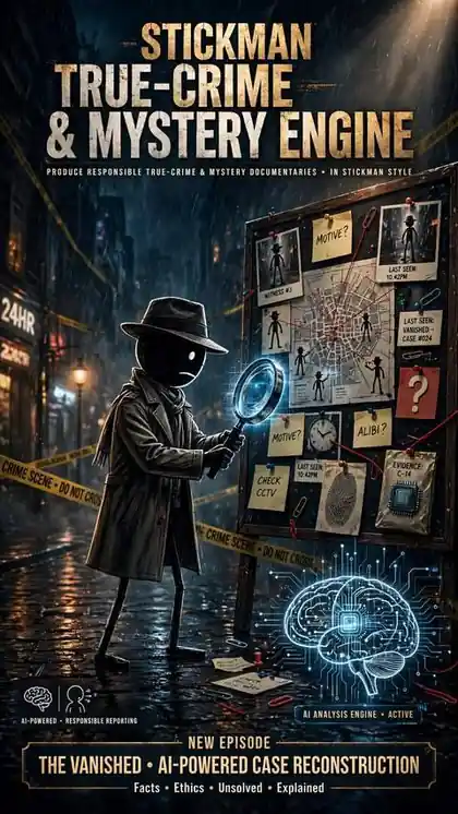 Stickman True-Crime & Mystery Engine