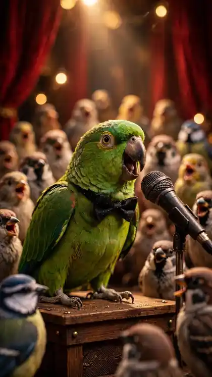 Parrot Comedy Stand-Up