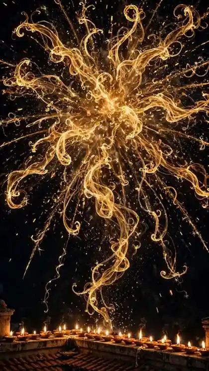 Slow-Motion Diwali Fireworks