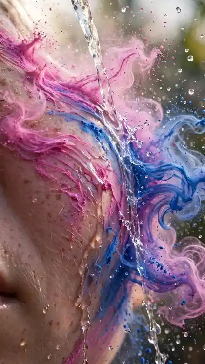 Color Washing Off in Water