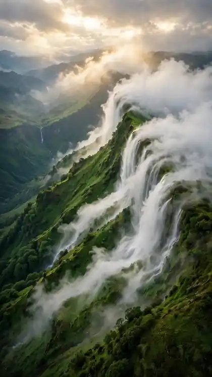 Mist Rolling Over Monsoon Hills
