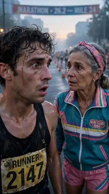 The Ghost Runner Pacing Her Marathon