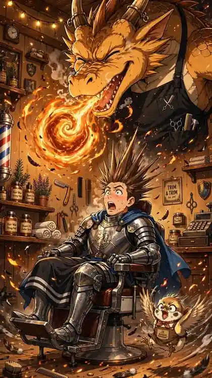 Anime Dragon Barber Shop