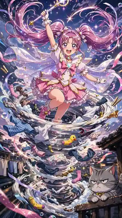 Magical Girl's Laundry Day