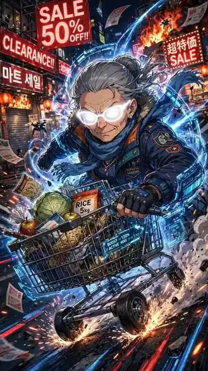 Anime Robot Grandma's Rampage