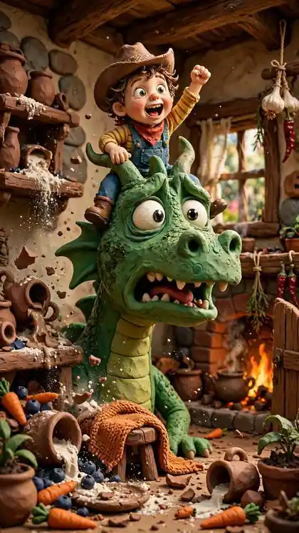 Clay Dragon Babysitter Panic