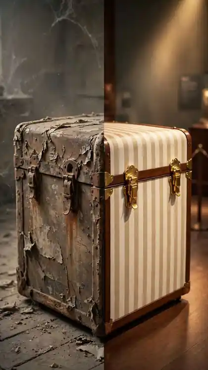 Battered Steamer Trunk Restored to Glory
