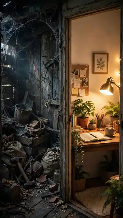 Forgotten Shed Becomes a Dream Tiny Office