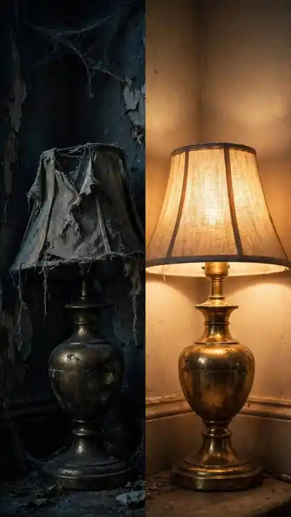 Dead Vintage Lamp Rewired and Reborn