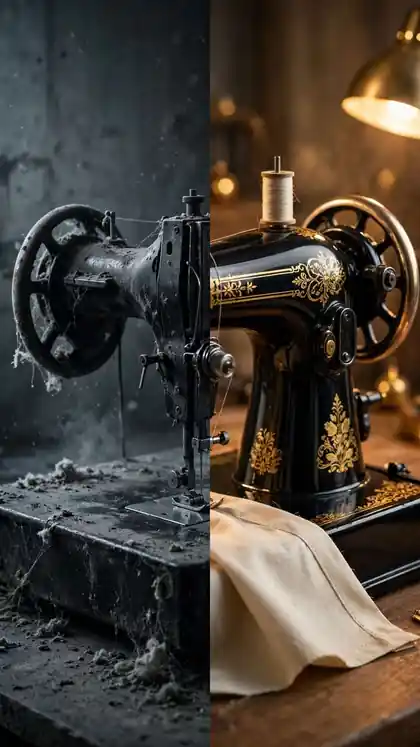 Seized Sewing Machine Oiled Back to Stitching