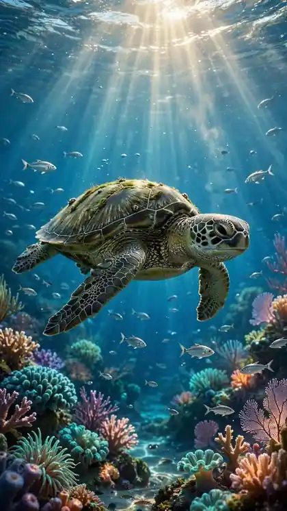 Underwater Turtle Glide